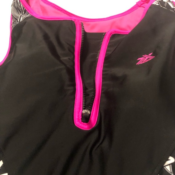 NWT ZEROXPOSUR Ladies Scuba Tankini Swim Suit 2 Pc Set (Carmine) Medium - Picture 6 of 9